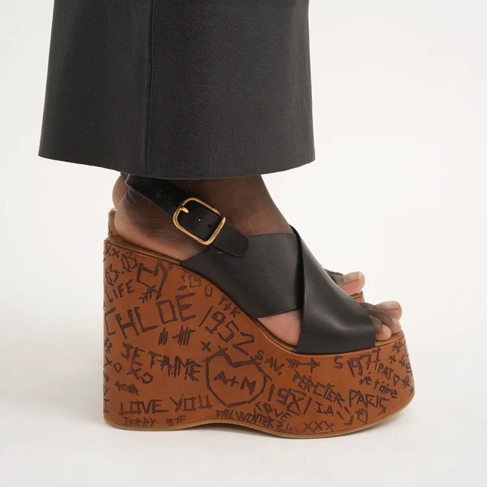 ✨ NIB CHLOE Maxime wedges - Picture 3 of 13